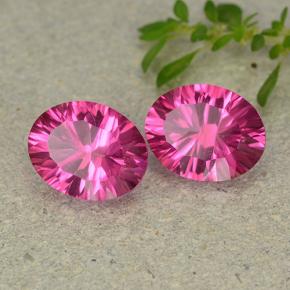 4,43 ct natürliche Dunkelpink Mystik-Topas-Edelsteine, Oval Schliff, VVS-VS