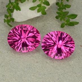10.82 ct natürliche Tiefes Magenta Mystischer Topas-Edelsteine, Oval Schliff, VS