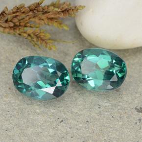 3,26 ct natürliche Blau-grün Mystik-Topas-Edelsteine, Oval Schliff, VVS-VS