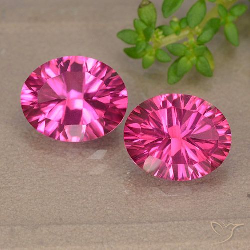 5,93 ct natürliche rosafarbener Mystik-Topas-Edelsteine, Oval Schliff, VVS-VS