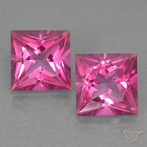 12.94 ct natürliche pink Mystischer Topas-Edelsteine, Quadrat, VVS-VS