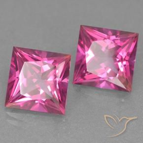 12.94 ct natürliche pink Mystischer Topas-Edelsteine, Quadrat, VVS-VS
