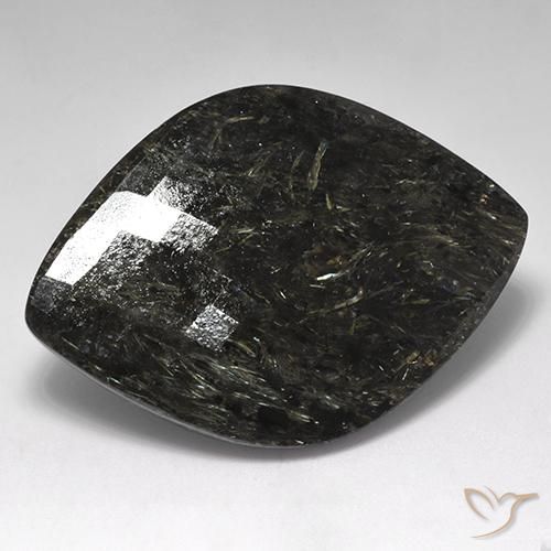 9,17 ctw natürlicher Schwarz mit blauem Glanz Nuummite, Fantasie, Lichtundurchlässig