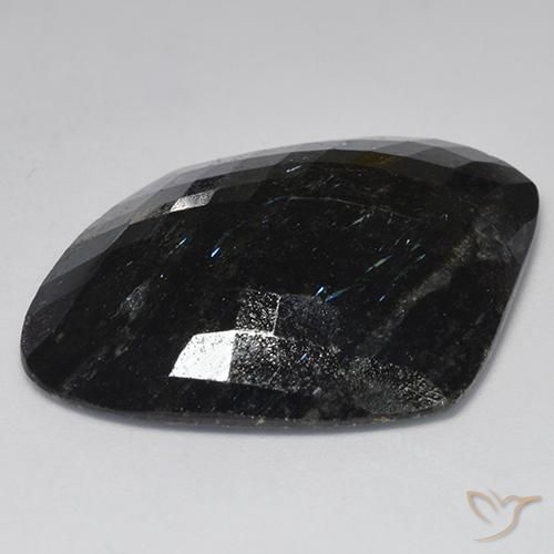 9,17 ctw natürlicher Schwarz mit blauem Glanz Nuummite, Fantasie, Lichtundurchlässig