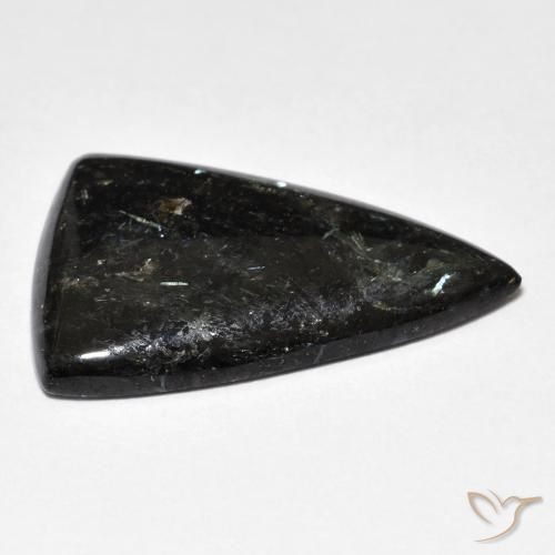 9,17 ctw natürlicher Schwarz Nuummite, Trillion, Lichtundurchlässig
