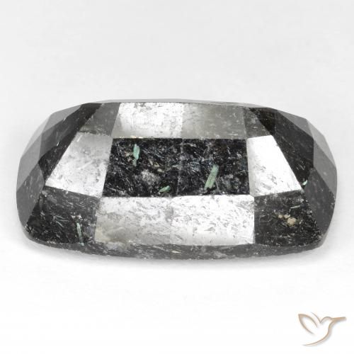 9,17 ctw natürlicher Schwarz mit blauem Glanz Nuummite, Kissen, Lichtundurchlässig