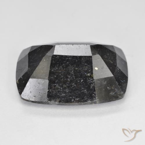 9,17 ctw natürlicher Schwarz mit blauem Glanz Nuummite, Kissen, Lichtundurchlässig