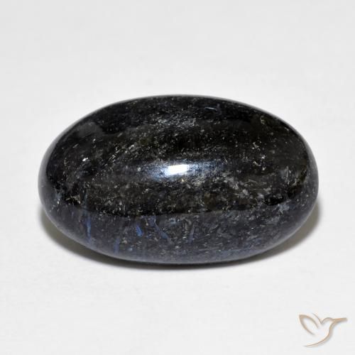 10.77ct Natürlicher Schwarz mit blauem Glanz Nuummit, Oval, Lichtundurchlässig