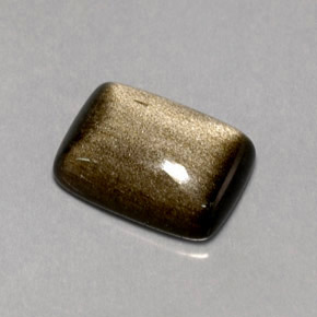 9,17 ctw natürlicher gold-schimmernd Obsidian, Kissenschliff, Lichtundurchlässig