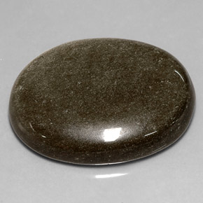 9,17 ctw natürlicher gold-schimmernd Obsidian, Oval Schliff, Lichtundurchlässig