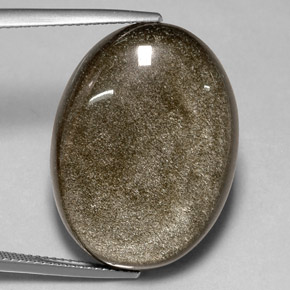 25,94 ctw natürlicher gelber Obsidian, Oval Schliff, Lichtundurchlässig