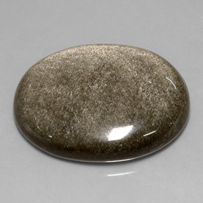 25,82 ctw natürlicher gelber Obsidian, Oval Schliff, Lichtundurchlässig