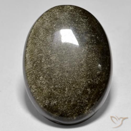 9,17 ctw natürlicher Mehrfarbig Obsidian, Oval, Lichtundurchlässig
