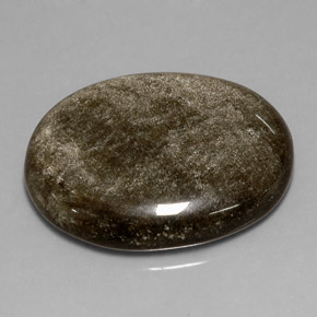 9,17 ctw natürlicher gold-schimmernd Obsidian, Oval Schliff, Lichtundurchlässig