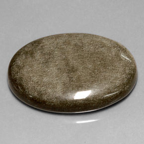 24,59 ctw natürlicher gelber Obsidian, Oval Schliff, Lichtundurchlässig
