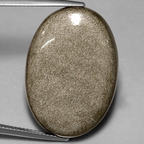 24,59 ctw natürlicher gelber Obsidian, Oval Schliff, Lichtundurchlässig