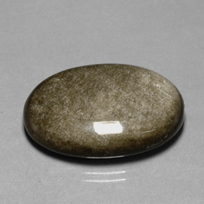 24,01 ctw natürlicher gelber Obsidian, Oval Schliff, Lichtundurchlässig