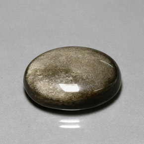 20,50 ctw natürlicher gelber Obsidian, Oval Schliff, Lichtundurchlässig