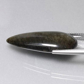 12,96 ctw natürlicher gelber Obsidian, Birnenform, Lichtundurchlässig
