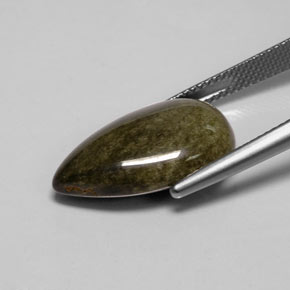 9,17 ctw natürlicher gold-schimmernd Obsidian, Birnenform, Lichtundurchlässig