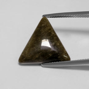 9,17 ctw natürlicher gold-schimmernd Obsidian, Trillion, Lichtundurchlässig