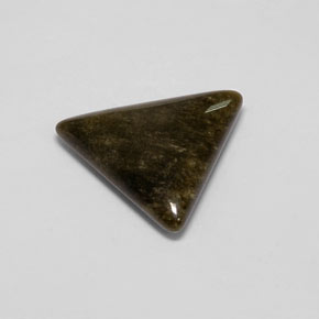 9,17 ctw natürlicher gold-schimmernd Obsidian, Trillion, Lichtundurchlässig