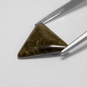 9,17 ctw natürlicher gold-schimmernd Obsidian, Trillion, Lichtundurchlässig