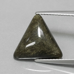 9,17 ctw natürlicher gold-schimmernd Obsidian, Trillion, Lichtundurchlässig