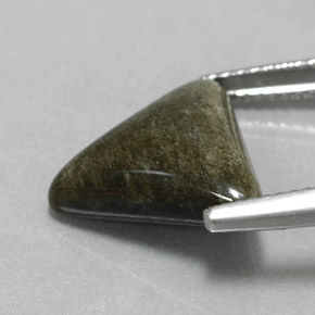 9,17 ctw natürlicher gold-schimmernd Obsidian, Trillion, Lichtundurchlässig