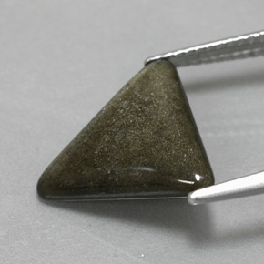 3,29 ctw natürlicher gelber Obsidian, Trillion, Lichtundurchlässig