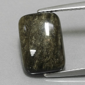 9,17 ctw natürlicher gold-schimmernd Obsidian, Baguette, Lichtundurchlässig