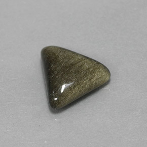 9,17 ctw natürlicher gold-schimmernd Obsidian, Trillion, Lichtundurchlässig