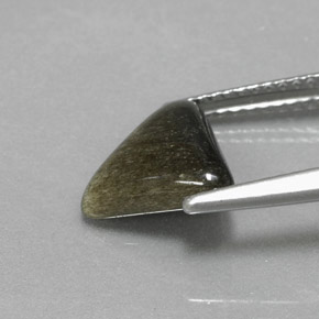 9,17 ctw natürlicher gold-schimmernd Obsidian, Trillion, Lichtundurchlässig