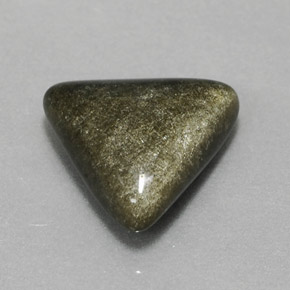 9,17 ctw natürlicher gold-schimmernd Obsidian, Trillion, Lichtundurchlässig