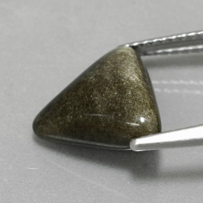 9,17 ctw natürlicher gold-schimmernd Obsidian, Trillion, Lichtundurchlässig