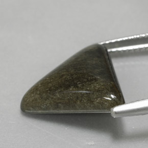 6,16 ctw natürlicher gelber Obsidian, Trillion, Lichtundurchlässig