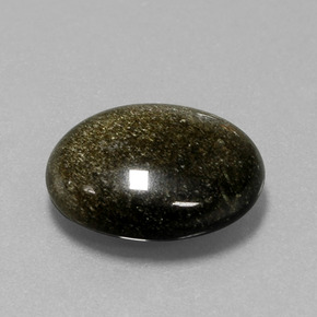 9,57 ctw natürlicher Gold Obsidian, Oval Schliff, Lichtundurchlässig