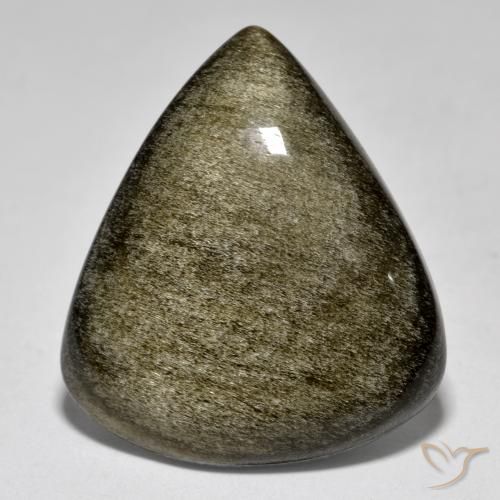 9,17 ctw natürlicher Mehrfarbig Obsidian, Birnenform, Lichtundurchlässig