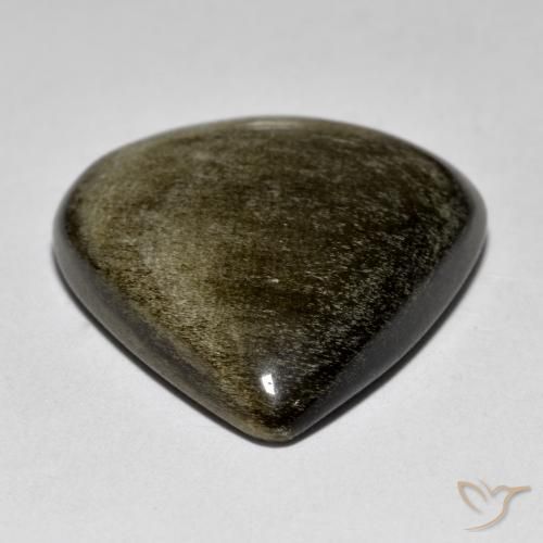 9,17 ctw natürlicher Mehrfarbig Obsidian, Birnenform, Lichtundurchlässig