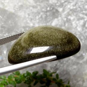22,45 ctw natürlicher schwarzer Obsidian, Fantasieschliff, Lichtundurchlässig