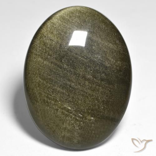9,17 ctw natürlicher Mehrfarbig Obsidian, Oval, Lichtundurchlässig