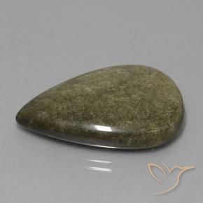 9,17 ctw natürlicher Mehrfarbig Obsidian, Birnenform, Lichtundurchlässig