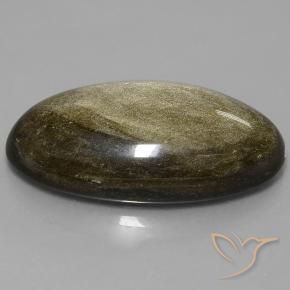 9,17 ctw natürlicher Mehrfarbig Obsidian, Oval, Lichtundurchlässig
