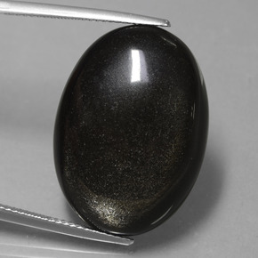 25,73 ctw natürlicher Gold Obsidian, Oval Schliff, Lichtundurchlässig
