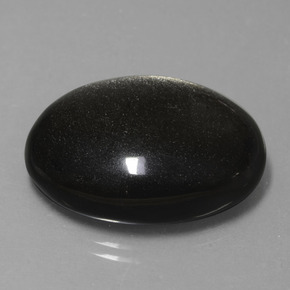 25,73 ctw natürlicher Gold Obsidian, Oval Schliff, Lichtundurchlässig