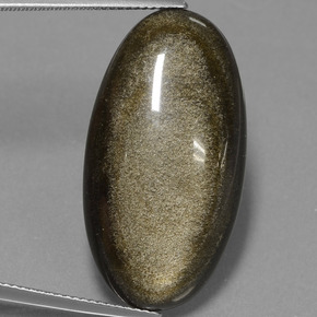 22,94 ctw natürlicher Gold Obsidian, Oval Schliff, Lichtundurchlässig