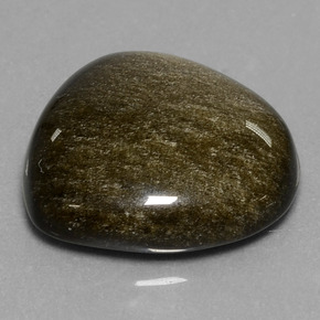 17,56 ctw natürlicher goldener Obsidian, Fantasieschliff, Lichtundurchlässig