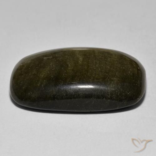 9,17 ctw natürlicher Mehrfarbig Obsidian, Kissen, Lichtundurchlässig