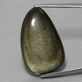 26,38 ctw natürlicher schwarzer Obsidian, Fantasieschliff, Lichtundurchlässig