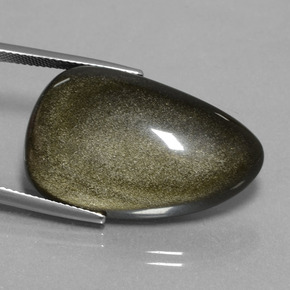 26,38 ctw natürlicher schwarzer Obsidian, Fantasieschliff, Lichtundurchlässig